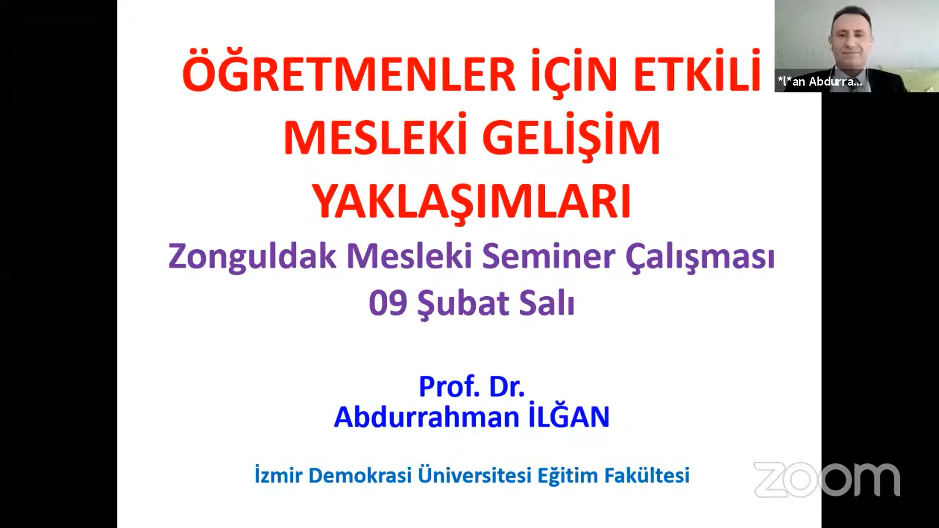"Öğretmenler İçin Etkili Mesleki Gelişim Yaklaşımları" Semineri 